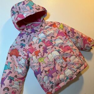 Colorful Dinosaur Print Kids' Jacket size 5